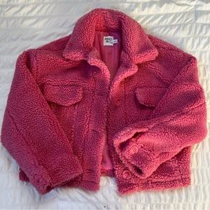Princess Polly Cropped Pink Jacket